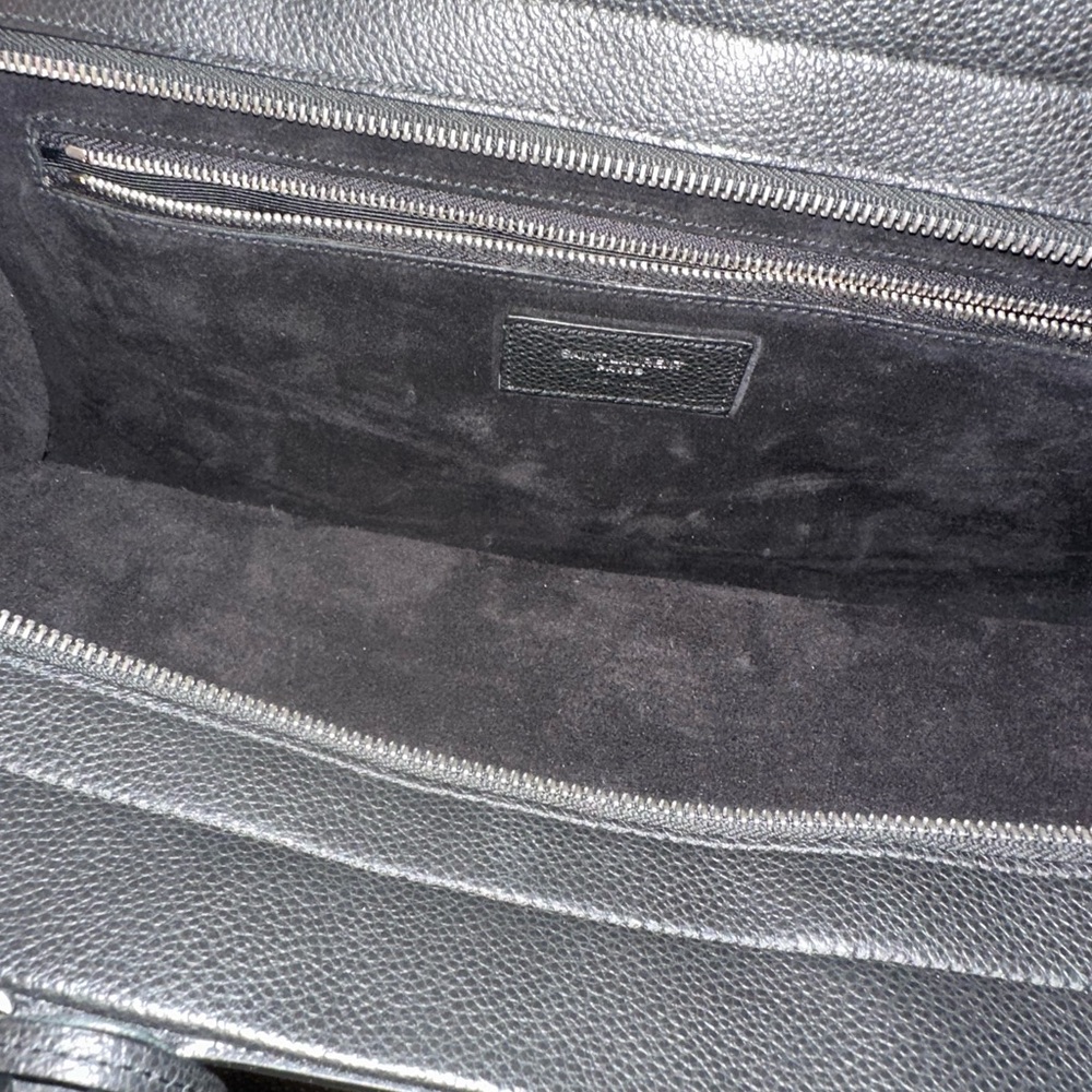 Saint Laurent (YSL) Cabas Rive Gauche black satchel - Picture 5 of 10